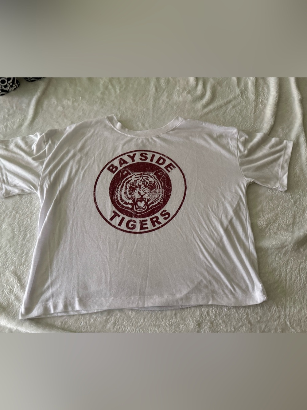 Jerry Leigh Bayside Tigers 90’s Saved By The Bell Cropped Top XL 14/16